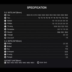 Eplugit Screwdriver Set Specification