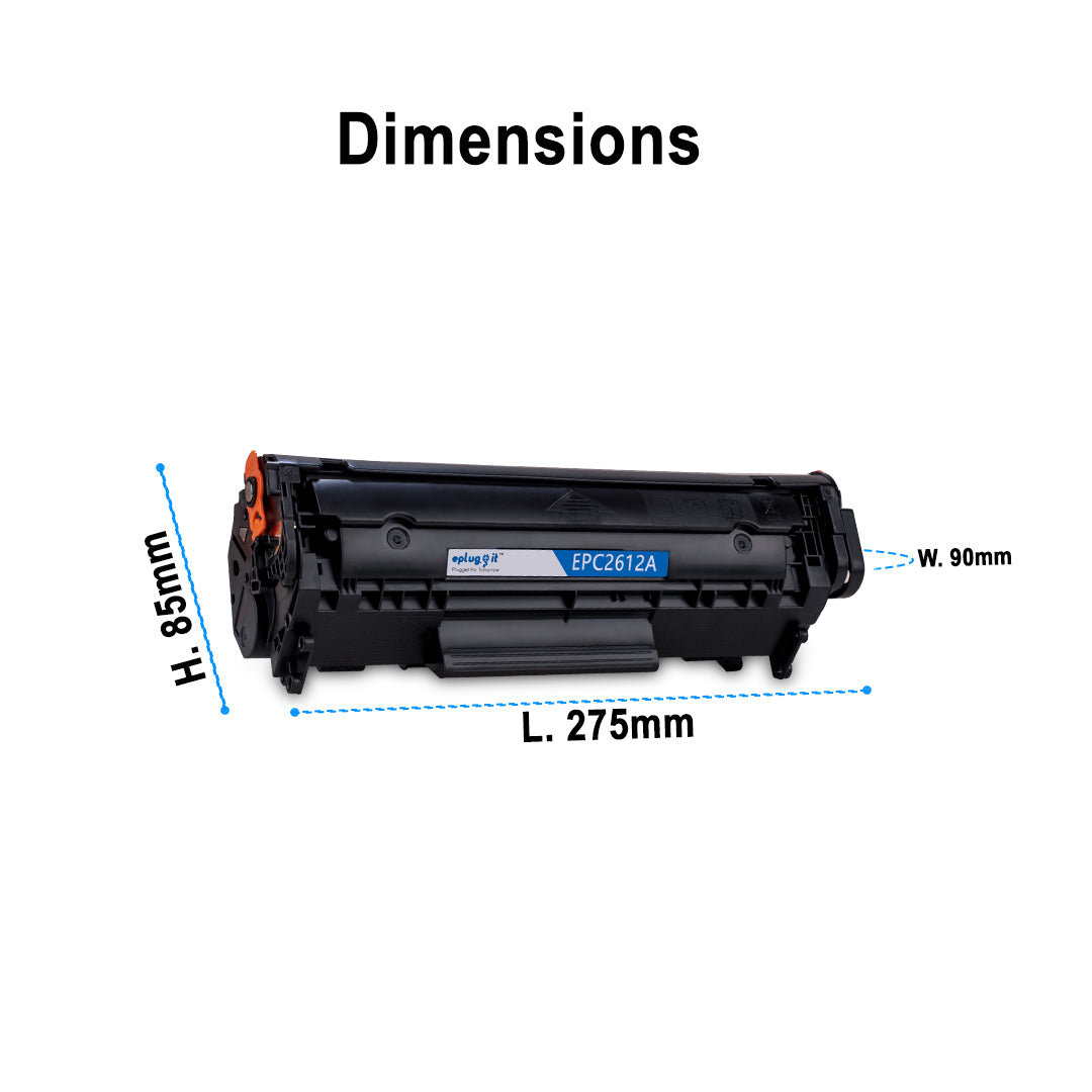 Eplugit 12A Laser Toner Cartridge
